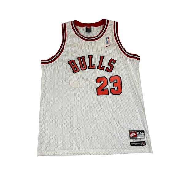 Vintage Nike Team Michael Jordan Chicago Bulls Jersey Men's Size XXL 1984 Flight - Picture 1 of 10